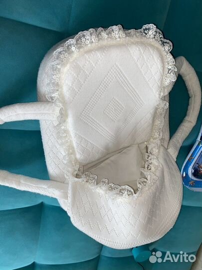 Люлька переноска вязаная