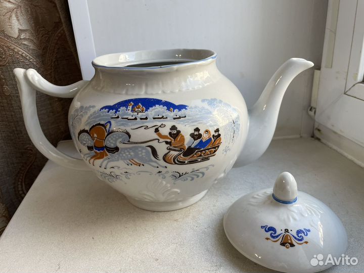 Большой чайник винтажный СССР