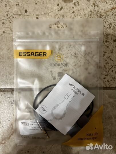 Bluetooth AUX адаптер Essager 5.0