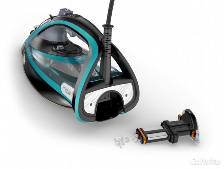 Утюг Tefal Ultimate Pure FV9844E0, черный, бирюзов