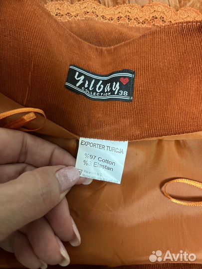 Юбка женская вельветовая размер 44 46