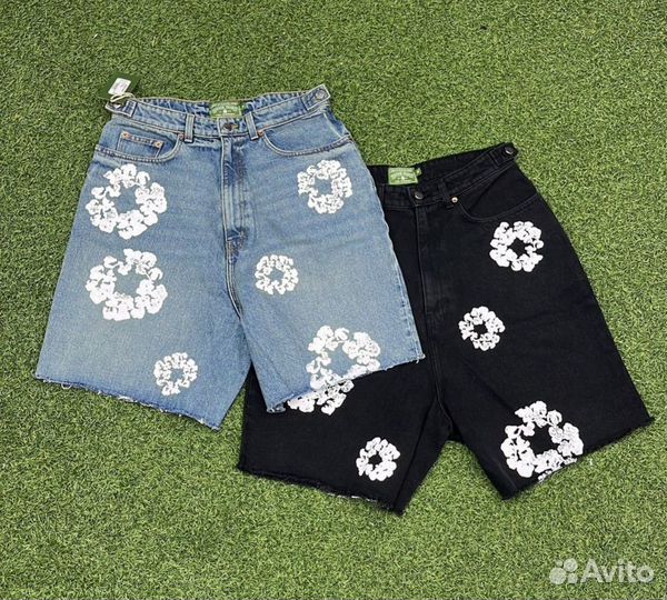 Шорты denim tears черные