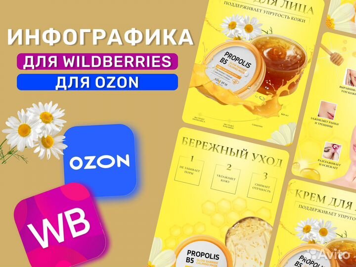 Инфографика для маркетплейсов wildberries ozon