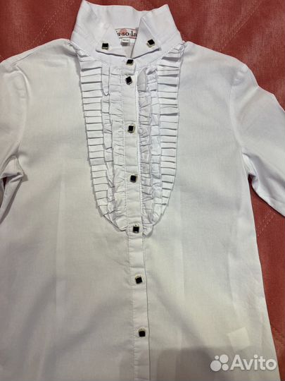 Школьная блузка маленькая леди 140