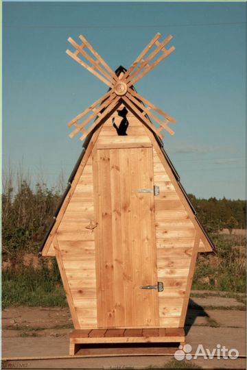 Уличный туалет с декором тпп 852