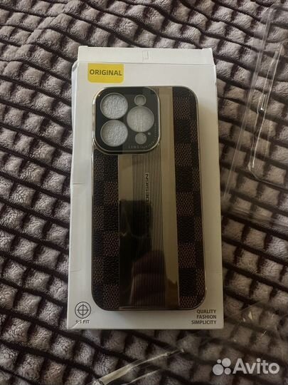 Чехол на iPhone 14 pro кожаный