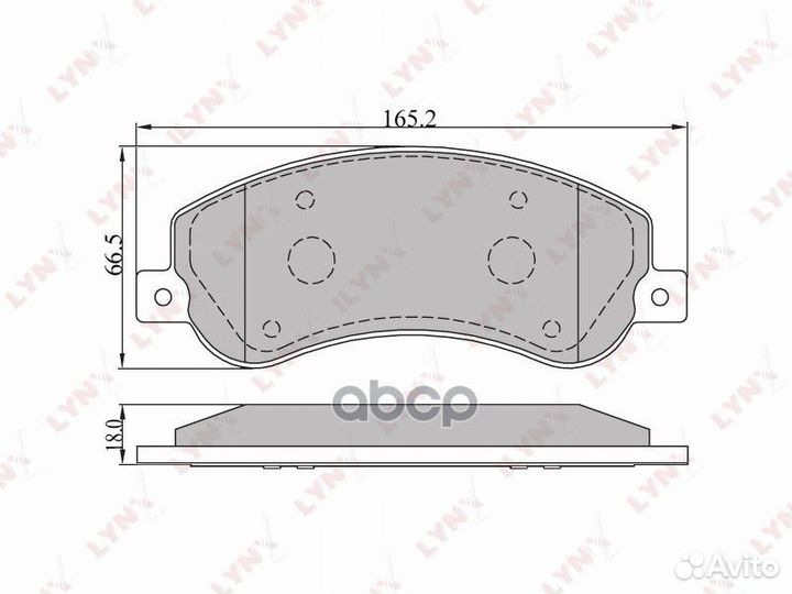 BD-3002 Колодки тормозные lynxauto BD-3002