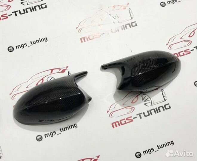 Крышки зеркал стиль M3 карбон на BMW 3 E90