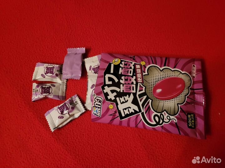 Набор кислых и шипучих азиатских сладостей 10шт