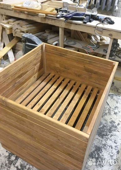 Кашпо для цветов, ящики цветов, горшки из дерева