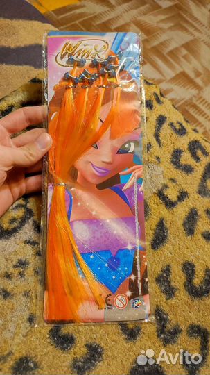 Заколка с искусственными волосами Winx