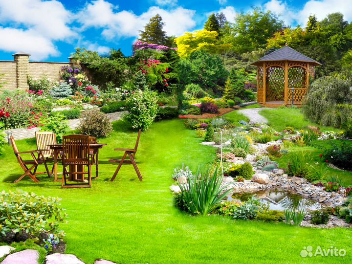 Ландшафтный дизайн 12 соток дачного участка \ Прое