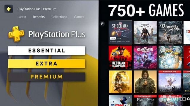 Подписки PS Plus Extra,Deluxe, Игры+отзывы объявление продам