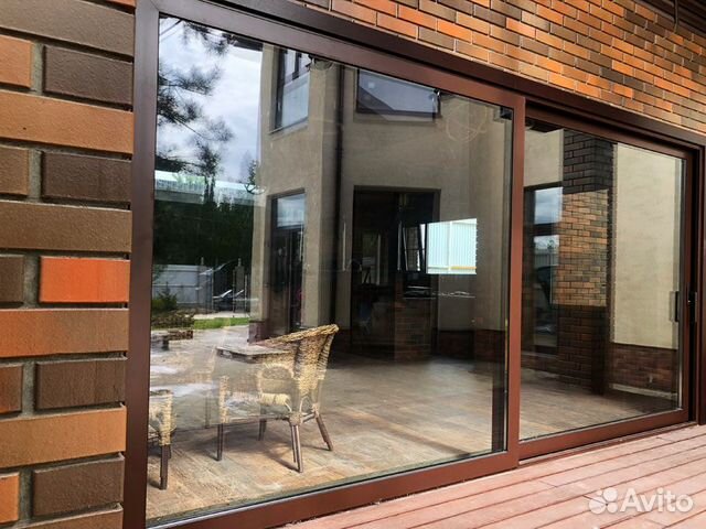 Витраж из алюминиевого профиля