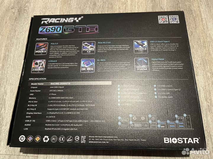 Материнская плата Biostar Racing Z690GTA