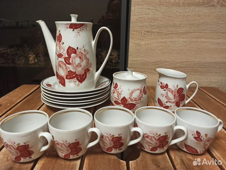 Сервиз кофейный Роза Вербилки