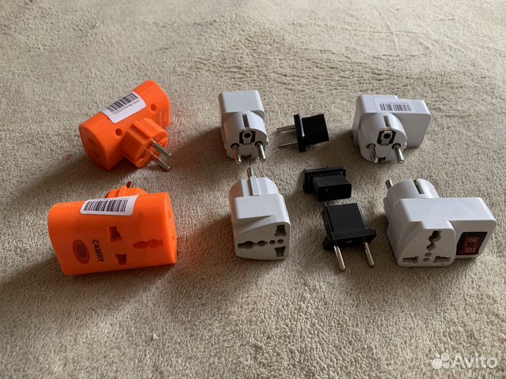 5) Переходники для сетевых вилок