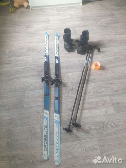 Лыжи беговые с ботинками 150
