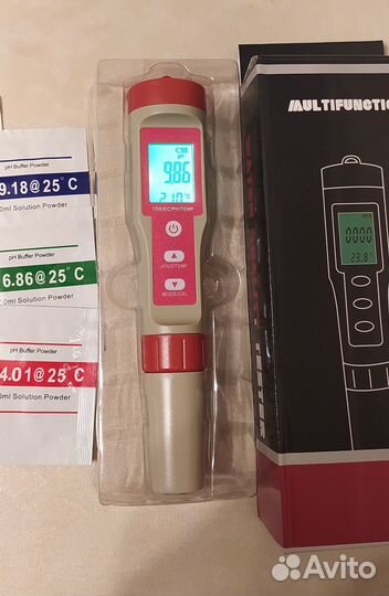 PH TDS EC Temp метр прибор 4 в 1