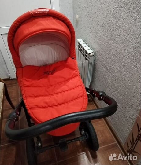 Коляска tutis zippy 2 в 1 красная