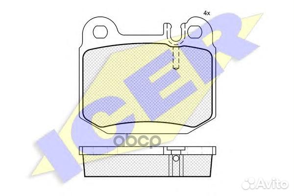 Колодки торм.дисковые 181391 Icer