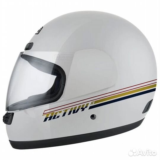 NZI Activy 3 full face helmet Glossy Biband White