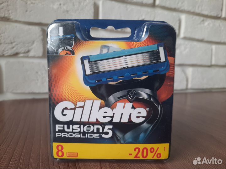 Лезвия Gillette fusion 5 Proglide, упаковка 8шт
