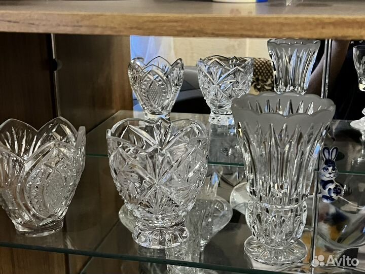 Конфетница, вазы, хрустальные чаши СССР