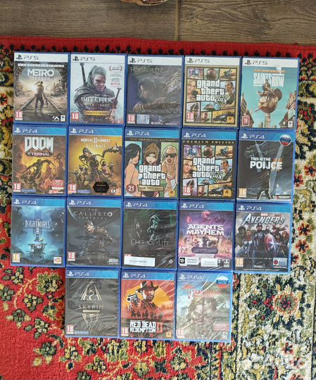 Диски на ps4 ps5 новые