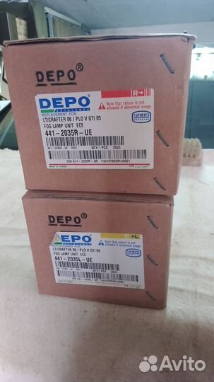 Противотуманные фары комплект depo 441-2035 -UE