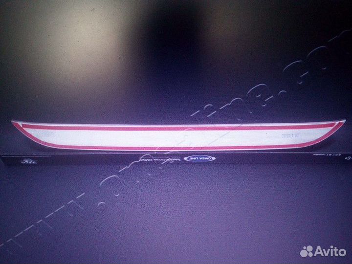 Накладка над номером на багажник Спринтер 907(нерж