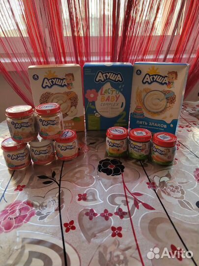 Овощное пюре, мясное пюре, смесь, каша