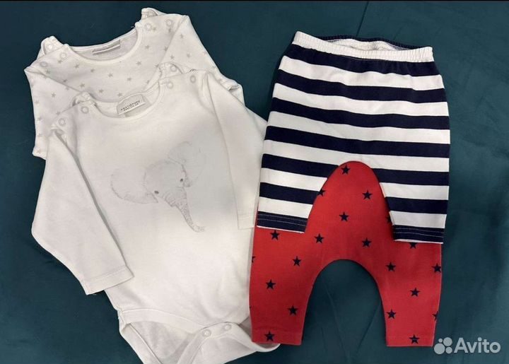 Слипы и боди next\пакет одежды next 56-62
