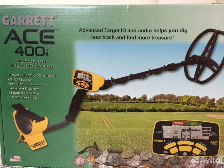 Металлоискатель Garrett ACE 400i комплект