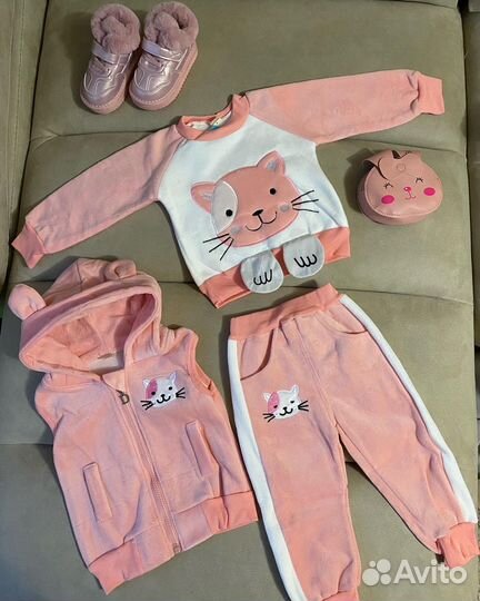 Новый утепленный спортивный костюм тройка