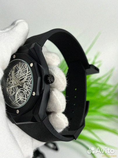 Наручные часы Hublot WHB3 чёрные (Арт.66114)