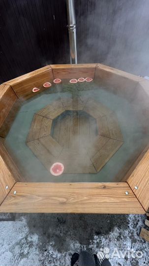 Банный чан на дровах