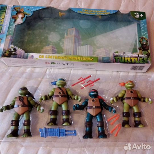 Черепашки-ниндзя фигуры, набор