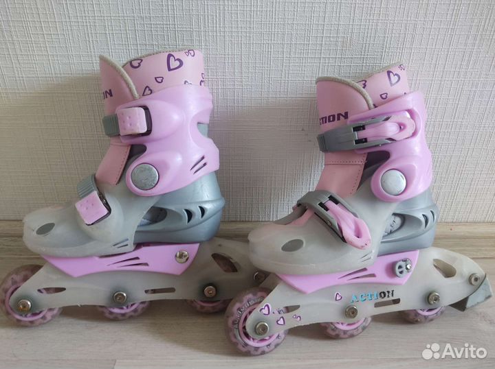 Роликовые коньки детские с защитой