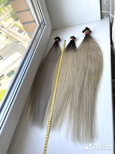 Волосы на капсулах омбре