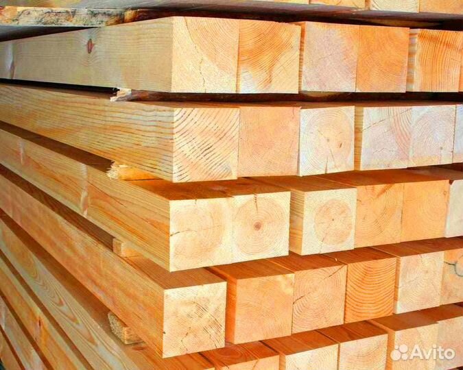Строганный брус камерная сушка 90х90х6000мм, сосна