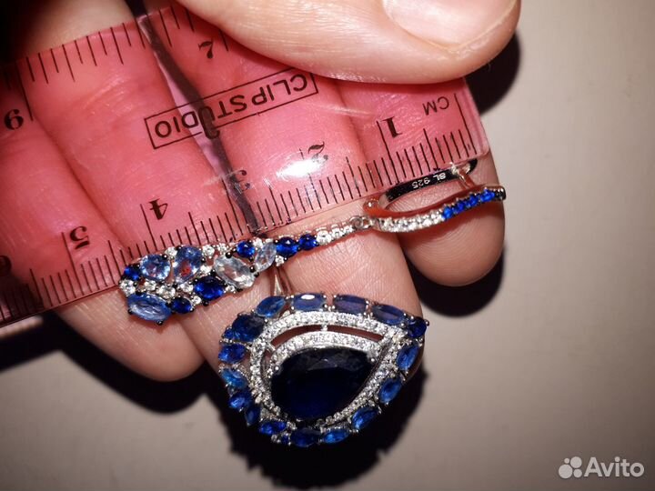 19,5р.Серебряный новый комплект 925. Серьги,кольцо