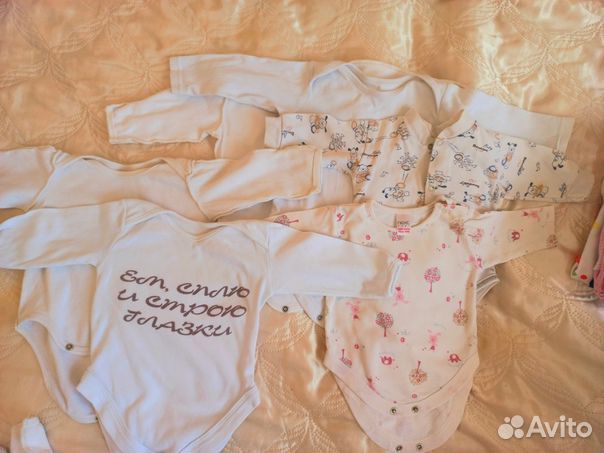 Детские вещи пакетом на девочку 56 62 74
