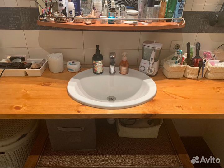 Столешница из дерева ванную