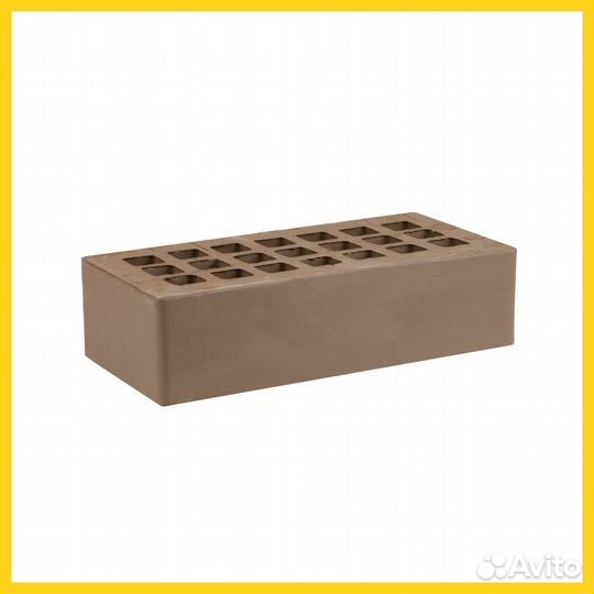 Облицовочный железногорский кирпич коричневый