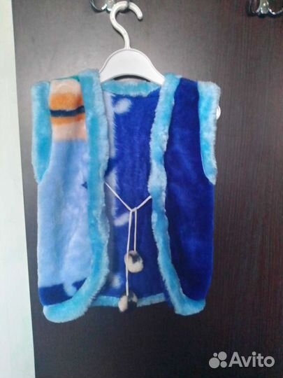 Меховой жилет детский на 2-3 года