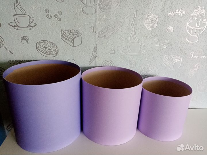 Коробки шляпные круглые