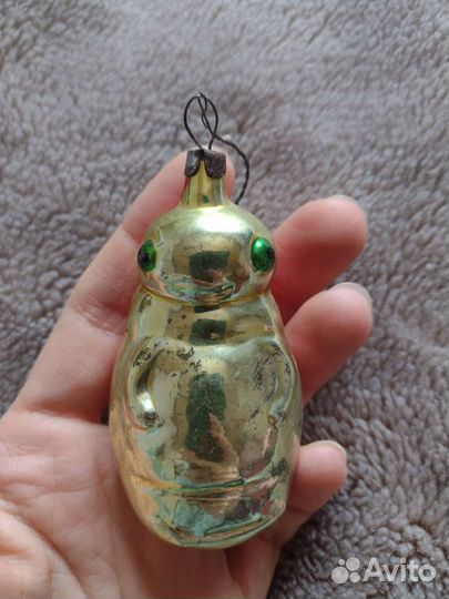 Стеклянные елочные игрушки, советские