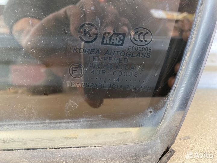 Стекло треугольник заднее левое Hyundai Elantra 3