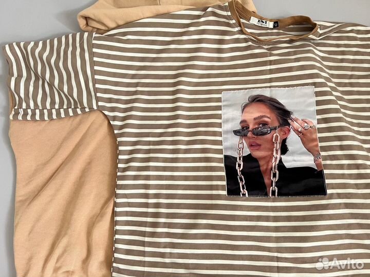 Спортивный костюм оверсайз женский на дачу 42-44